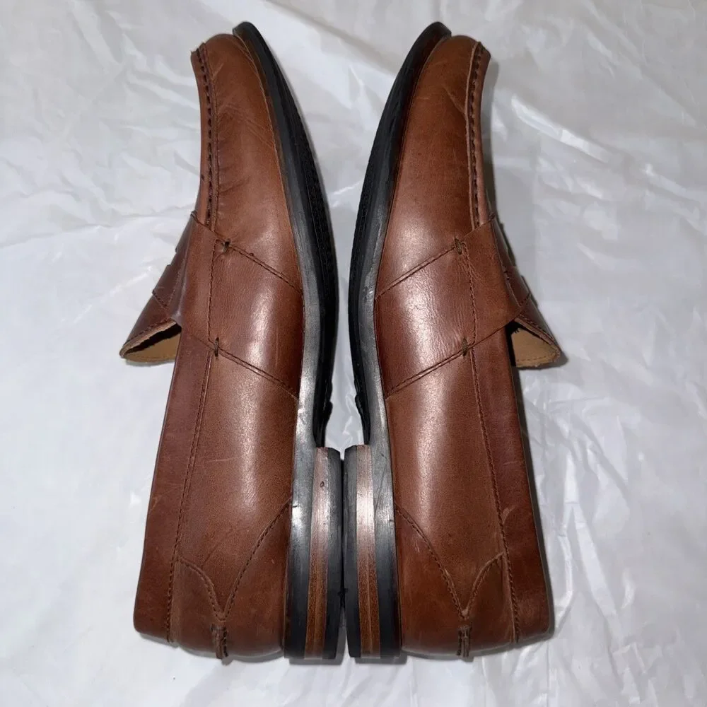 Cole Haan Pinch Grand OS Penny Loafers Mens 10.5 M British Tan Leather Shoes
